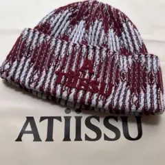 ATiiSSU atiissu ブラック ニット帽 twice モモ着用 - メルカリ