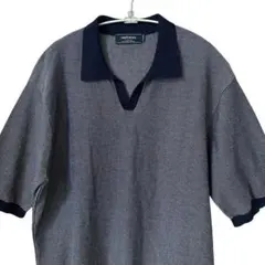 限定価格NEWYORKER（ニューヨーカー）XL ポロシャツ ネイビー×ホワイトのサムネイル