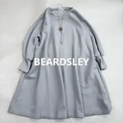 新品タグ付き ビアズリー BA刺繍ボーダーカットソーフレアワンピース