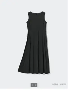 ウルトラストレッチエアリズムワンピース Lサイズ　黒