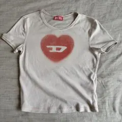 DIESEL T-Ele ハートロゴ リブTシャツのサムネイル