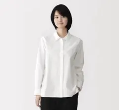 無印良品 洗いざらし ブロードレギュラーカラー長袖シャツ