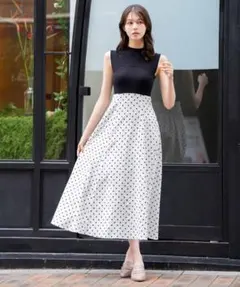 MARY QUANTコラボ デイジーフロッキープリントドッキングニット
