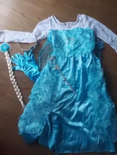 キッズ コスプレ アナ雪 エルサ 5点セット