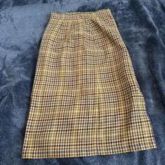 新品未使用‼️GU チェックタイト膝丈スカート　M