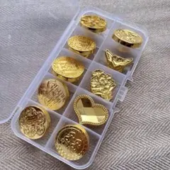 シーリングスタンプ　封蝋　ヘッド　中華系　10個セット　異形　丸型【匿名発送】