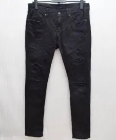 FUGA フーガ ダメージ デニムパンツ 黒 y2k 00ss archiveのサムネイル