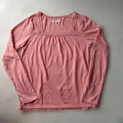 grove 長袖 レース Tシャツ カットソー ピンク L