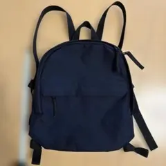 無印良品ネイビー シンプルバックパック