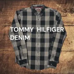 HILFIGER DENIM 長袖シャツ Sサイズ グレー/ブラックチェックのサムネイル