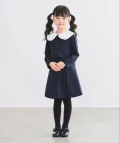 【フォーマル・セレモニー】BIG襟 ドッキング ワンピース