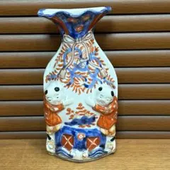 江戸時代 古伊万里 赤絵 唐子 掛け花入 花瓶 花器 - メルカリ
