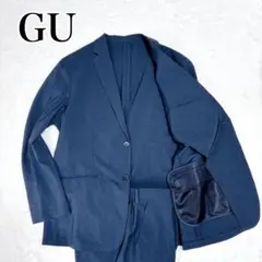 美品✨️ GU ウォッシャブル スーツ セットアップ ネイビー XXL 希少サイズ