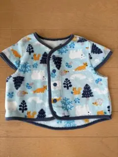 動物柄スリーパー サイズ80 水色　最終価格です