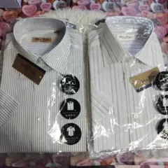 メンズストライプ ドレスシャツ 2枚セット☆37サイズ