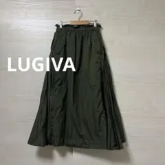 LUGIVA★2way サイドジップ フレア プリーツ タイト スカート お洒落
