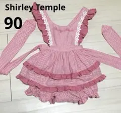 新品タグ付】シャーリーテンプル 100cm ピンクボーダースカート付 