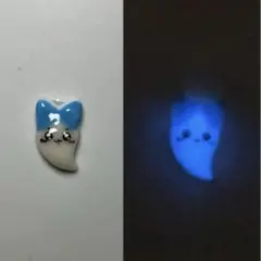 3Dネイルパーツ　蓄光　ハロウィン　おばけ　光るネイルパーツ