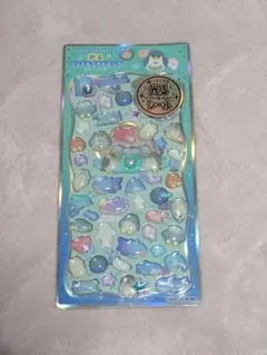 光る　ジュエルプチドロップ　ふわふわうみのなかまたち　ボンボンドロップシール