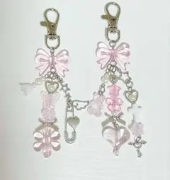 ビーズキーホルダー コレクトブック ストラップ y2k 韓国