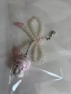 サンリオ マイスウィートピアノ　ホワイトフリルデザイン シークレットストラップ