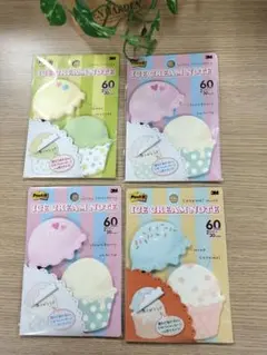 希少品♪新品未開封３M ポスト・イット ノートスイーツデザインシリーズ４点セット
