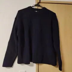 【超メルカリ市特価】UNIQLOウォッシャブルソフトニットクルーネックセーター