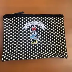 ミニーマウス ドット柄ポーチ