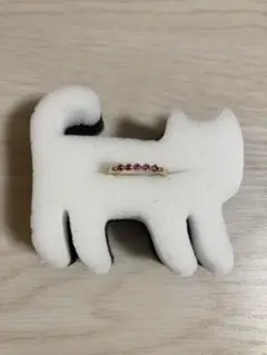 ルビー　ピンキーリング　k10