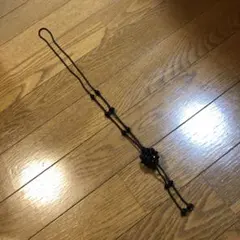 ◎ブラックビーズネックレス 約90cm