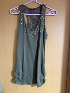 夢展望　スタッズ付きバックレースタンクトップのサムネイル