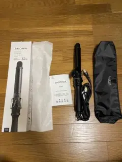 SALONIA セラミックカールヘアアイロン 32mm ブラック