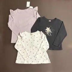 プティマイン　西松屋　ロンT 3枚セット　110