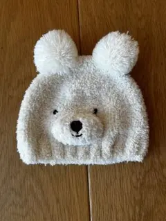 petit main ベビー帽子 クマの顔