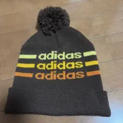 ⭐︎美品⭐︎adidas アディダス　ニット帽　ブラウンのサムネイル