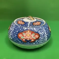 有田焼 錦松梅 哲山作 蓋付き小鉢 蓋物 保存容器 伝統工芸 飾り・小物