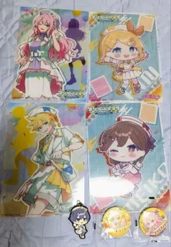 マジカルミライ2024クリアビジュアルポスター＆缶バッジ＆ラバーストラップセット