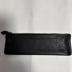 新品　未使用　美品　noble 黒 ペンケース 合成皮革