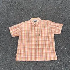 90s 00s outdoors ボックス 半袖 シャツ シアサッカー シティのサムネイル