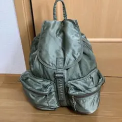 PORTER TANKER リュック カーキ ナイロン 使用感あり