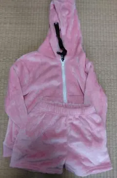 フリース ピンク セットアップ 140cm