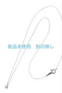 銀色ネックレス ダイヤモンド ? 0.10ct極小ごまよりも小さい刻印無し