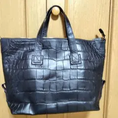 ショップチャンネルバッグ　ほぼ未使用 レザージュエルズ 2WAY バッグ 黒