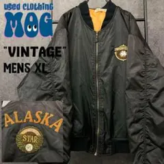 《US古着》ヴィンテージ 中綿 MA1 フライトジャケット メンズL-XL