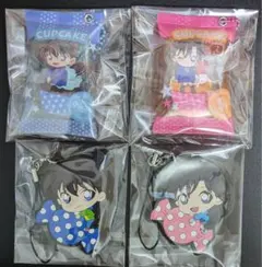 工藤新一　毛利蘭　おやつキーホルダー　ぴたコレ　ラバーストラップ