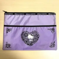 【セール中！超絶レア！】 平成レトロ！紫ハローキティ 収納ポーチ　バック　ケース