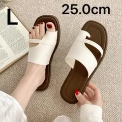 白　トングサンダル サンダル 夏　25cm L　561のサムネイル