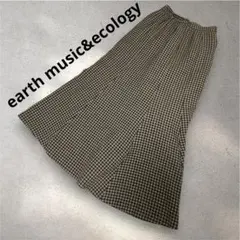 earth music&ecology チェック　マーメイドスカート