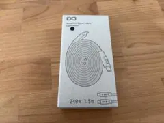 CIO mate flat spiral cable 1.5m ライトブラック