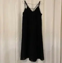 ray beamsワンピース　モヘア　キャミワンピ　フリンジ　フレア